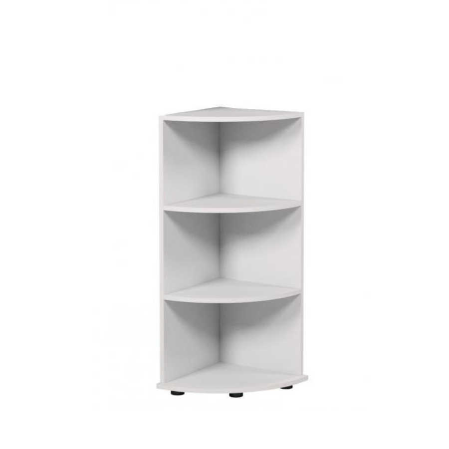 Універсальна кутова шафа, відкрита з 2-ма полицями, ЛЕЛЕКА, 400x380x1100 мм.